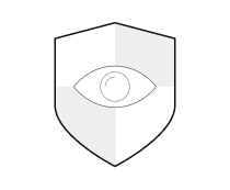 The shield icon with an eye symbolizes Human Friendly technology.