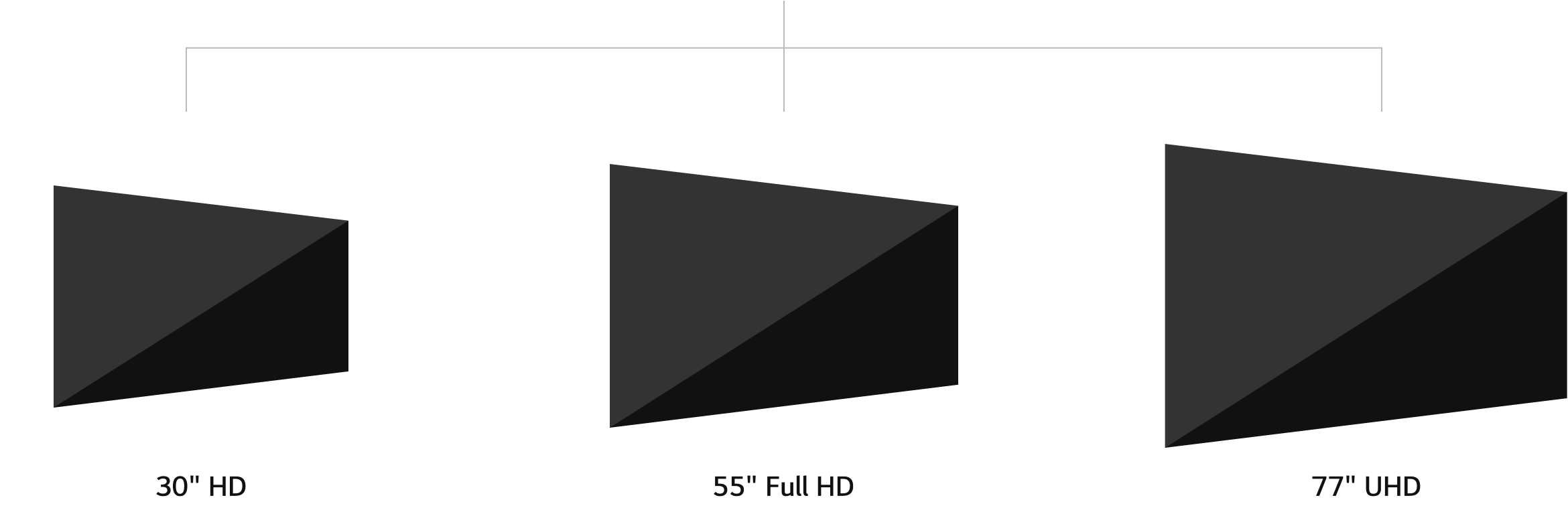 Various sizes and high transparency of transparent OLED panels are seen in the roadmap.